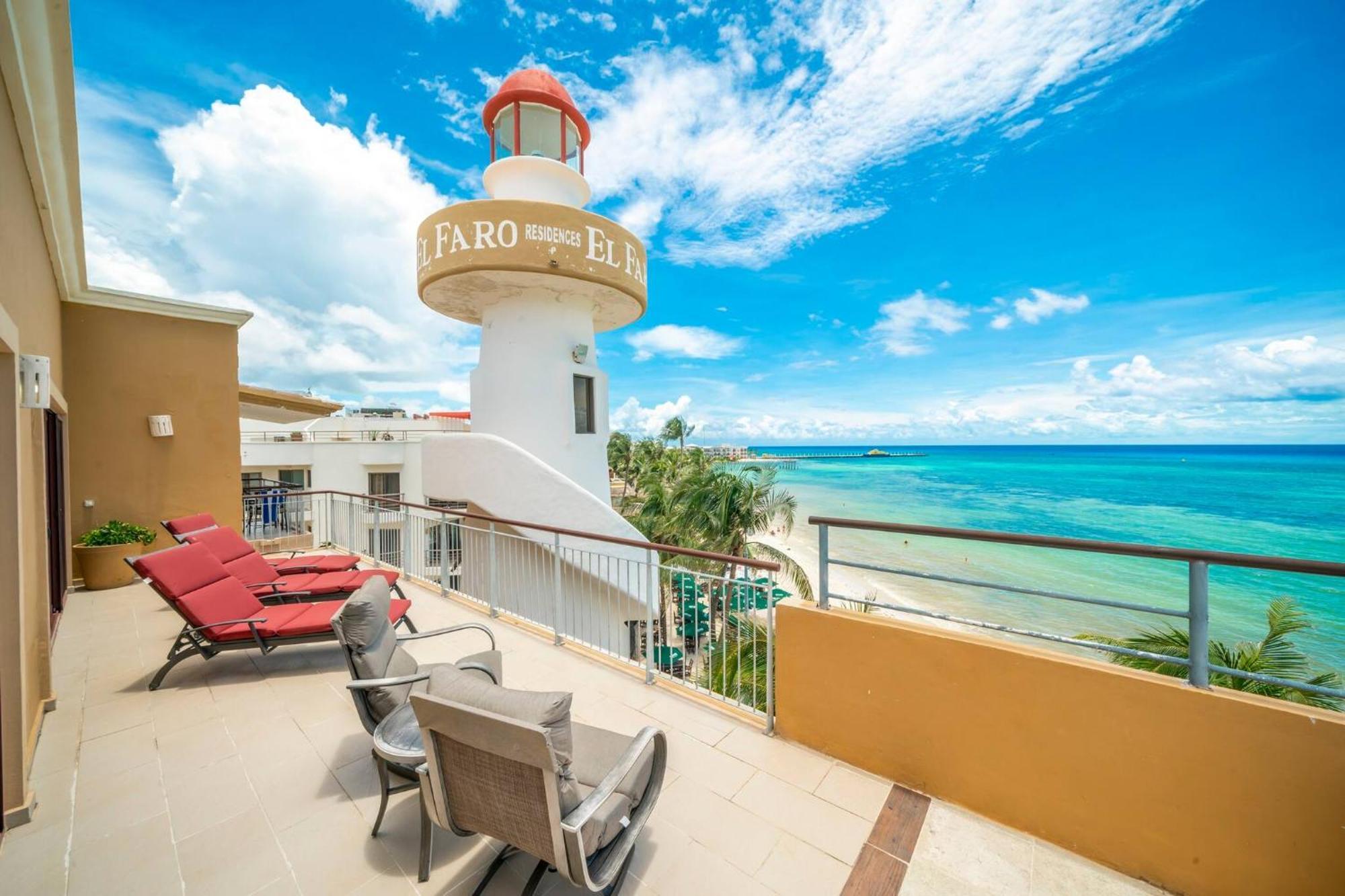 Сasa de vacaciones Surf 408 - Beachfront Stunning Ocean View Penthouse - At El Faro Playa del Carmen